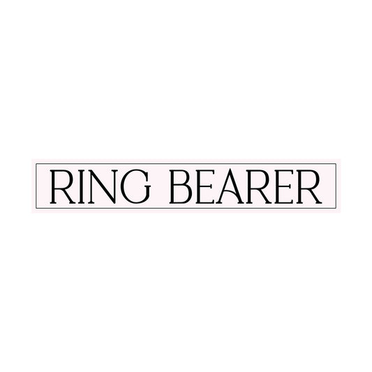 Minimalist Bridal Party Labels | SVG PNG Template - Ring Bearer