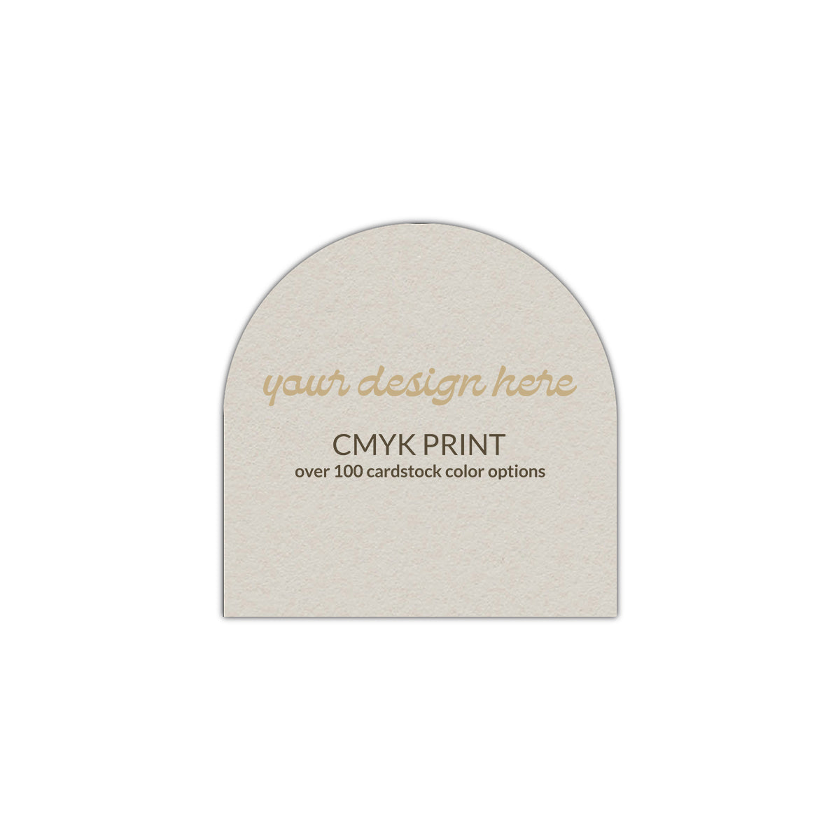 Shape S1 Diecut Card | CMYK Print | 5" x 5"