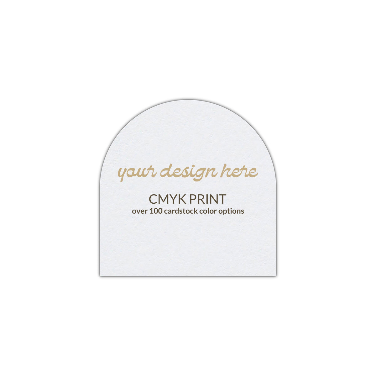 Shape S1 Diecut Card | CMYK Print | 2.75" x 2.75"