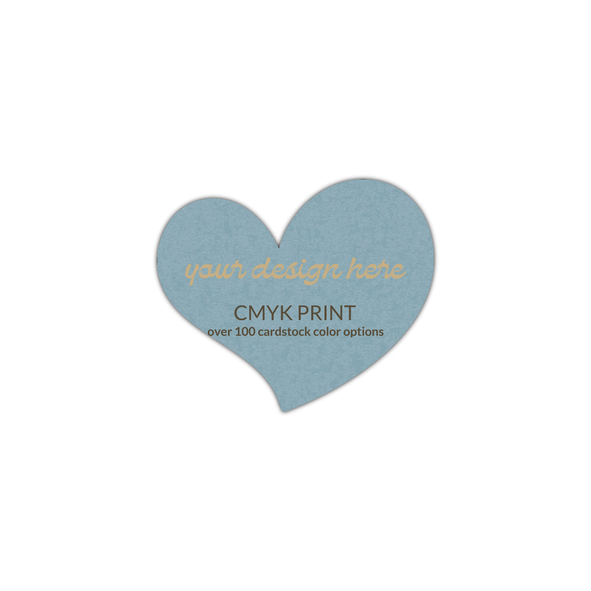 Shape S100 Diecut Card | CMYK Print | 3" x 3"