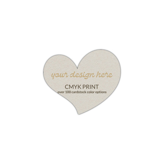 Shape S100 Diecut Card | CMYK Print | 2.5" x 2.5"