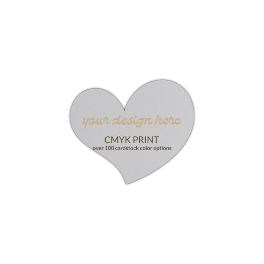 Shape S100 Diecut Card | CMYK Print | 2" x 2"