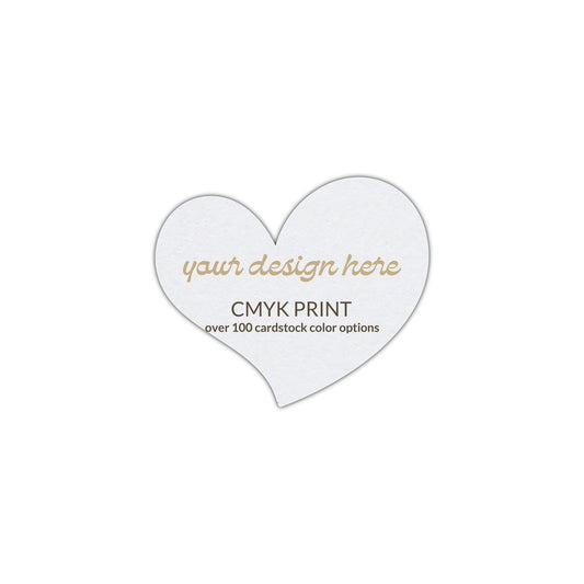 Shape S100 Diecut Card | CMYK Print | 2.75" x 2.75"
