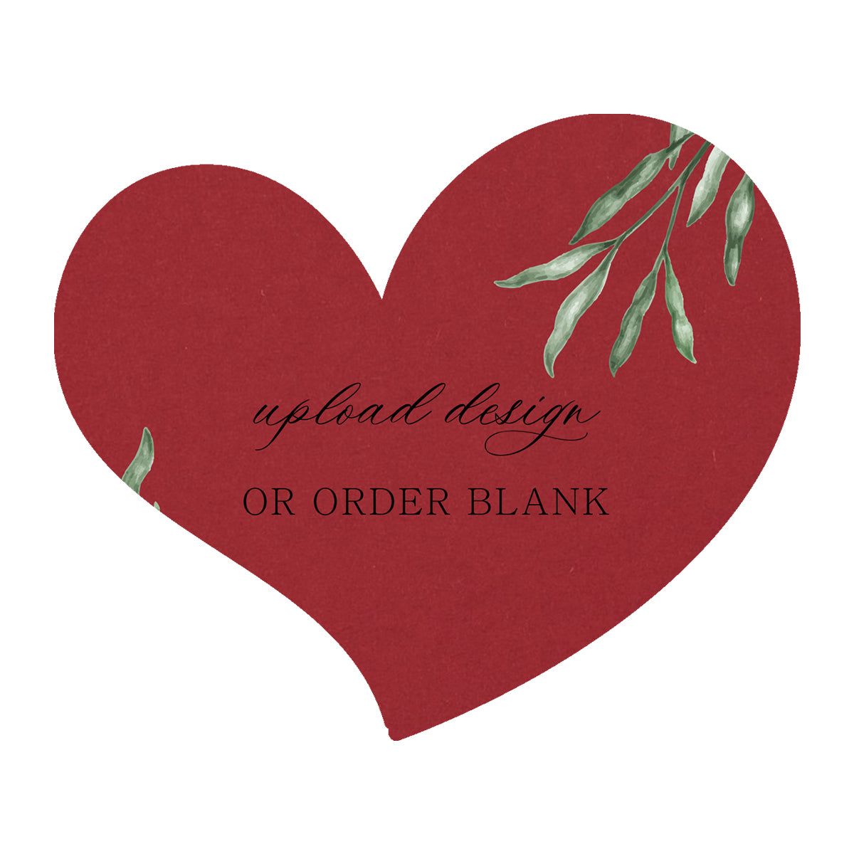 Custom Wedding Prints on Diecut Shaped Cardstock | Shape S100