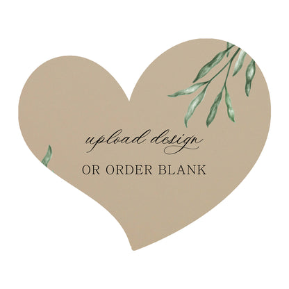 Custom Wedding Prints on Diecut Shaped Cardstock | Shape S100
