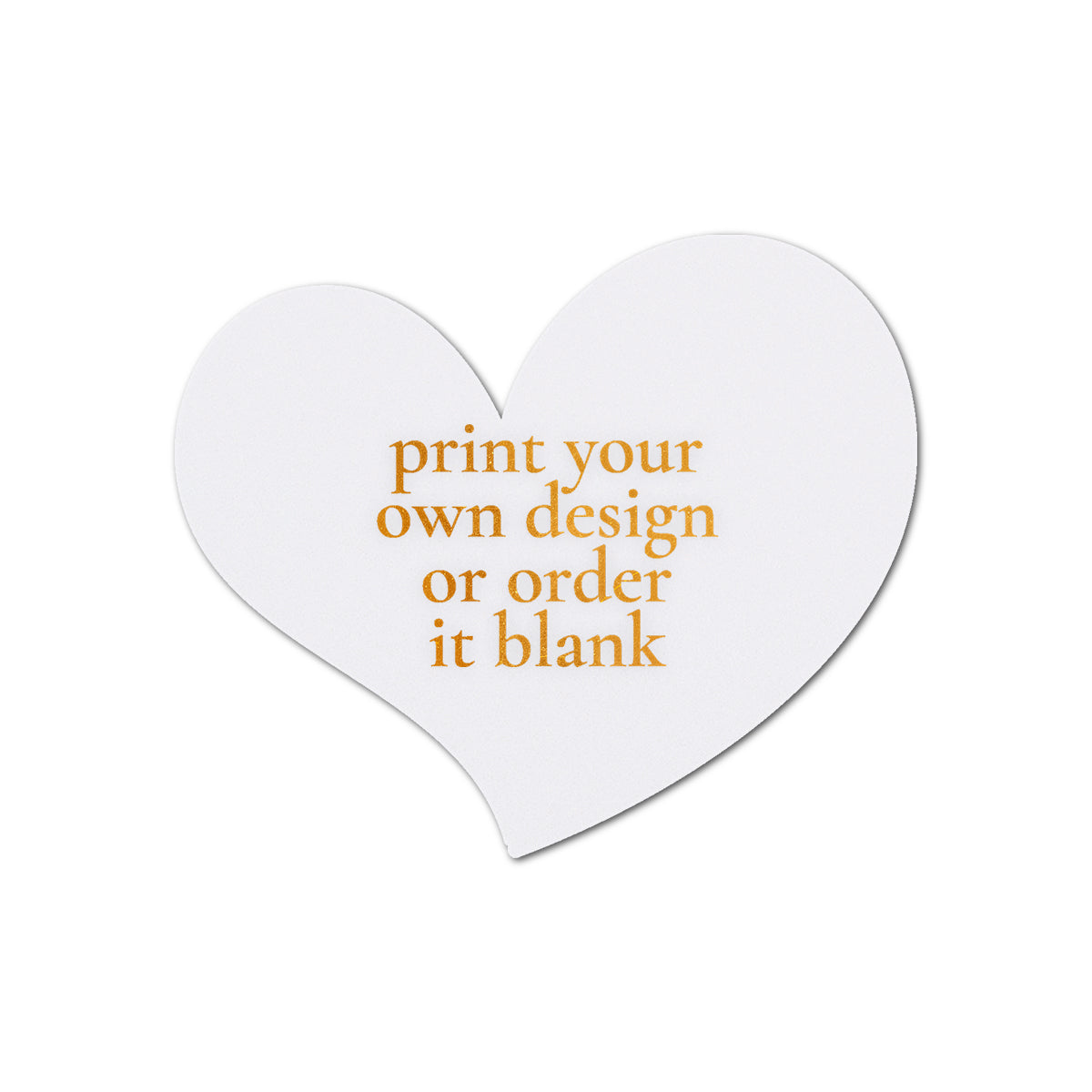 Custom Wedding Prints on Diecut Shaped Cardstock | Shape S100