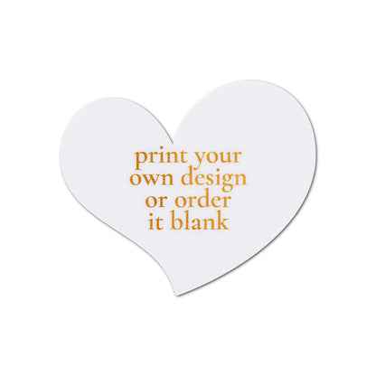 Custom Wedding Prints on Diecut Shaped Cardstock | Shape S100