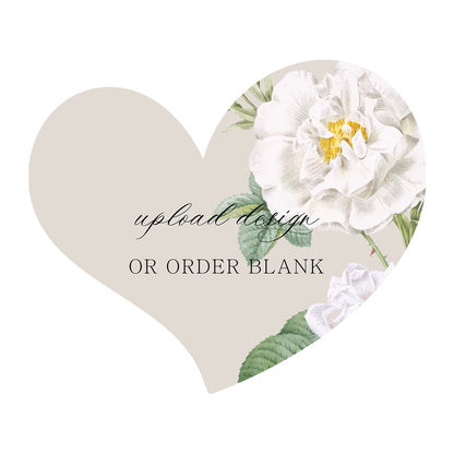 Custom Wedding Prints on Diecut Shaped Cardstock | Shape S100