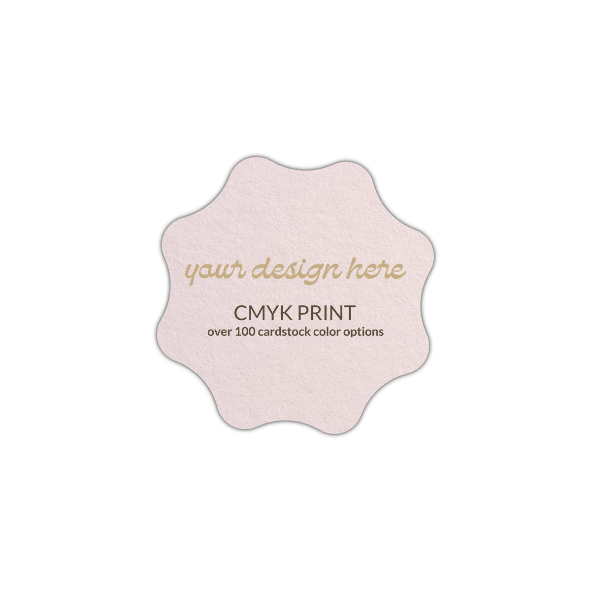 Shape S101 Diecut Card | CMYK Print | 4.75" x 4.75"