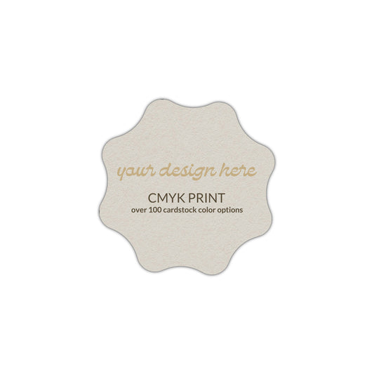 Shape S101 Diecut Card | CMYK Print | 2.5" x 2.5"