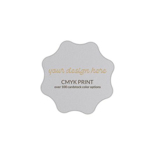 Shape S101 Diecut Card | CMYK Print | 2" x 2"