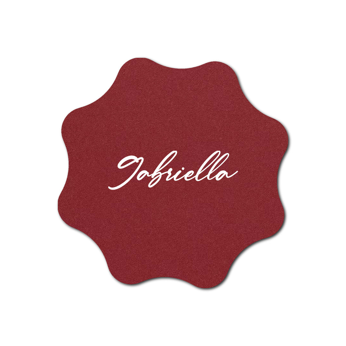Individually Personalized Wedding Prints on Diecut Cardstock - Shape S101