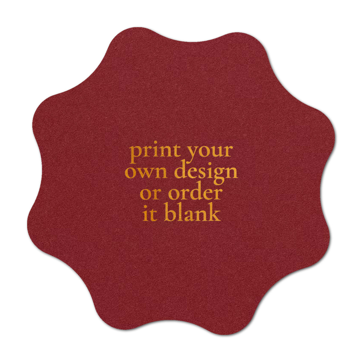 Custom Wedding Prints on Diecut Shaped Cardstock | Shape S101