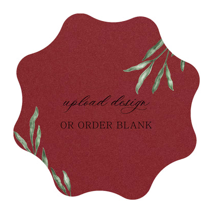 Custom Wedding Prints on Diecut Shaped Cardstock | Shape S101