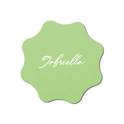 Individually Personalized Wedding Prints on Diecut Cardstock - Shape S101
