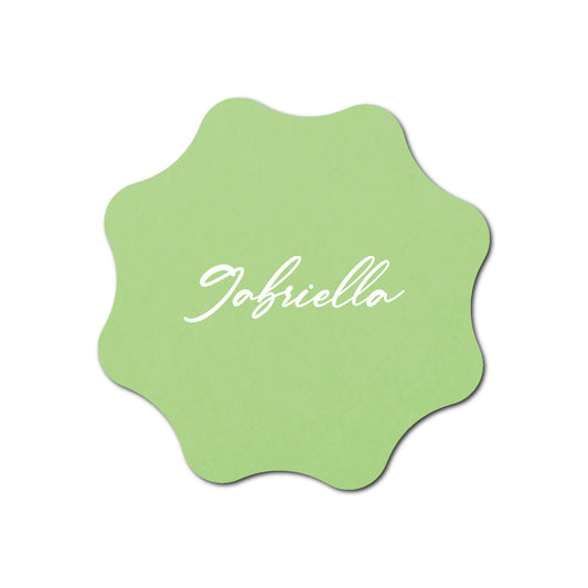 Individually Personalized Wedding Prints on Diecut Cardstock - Shape S101