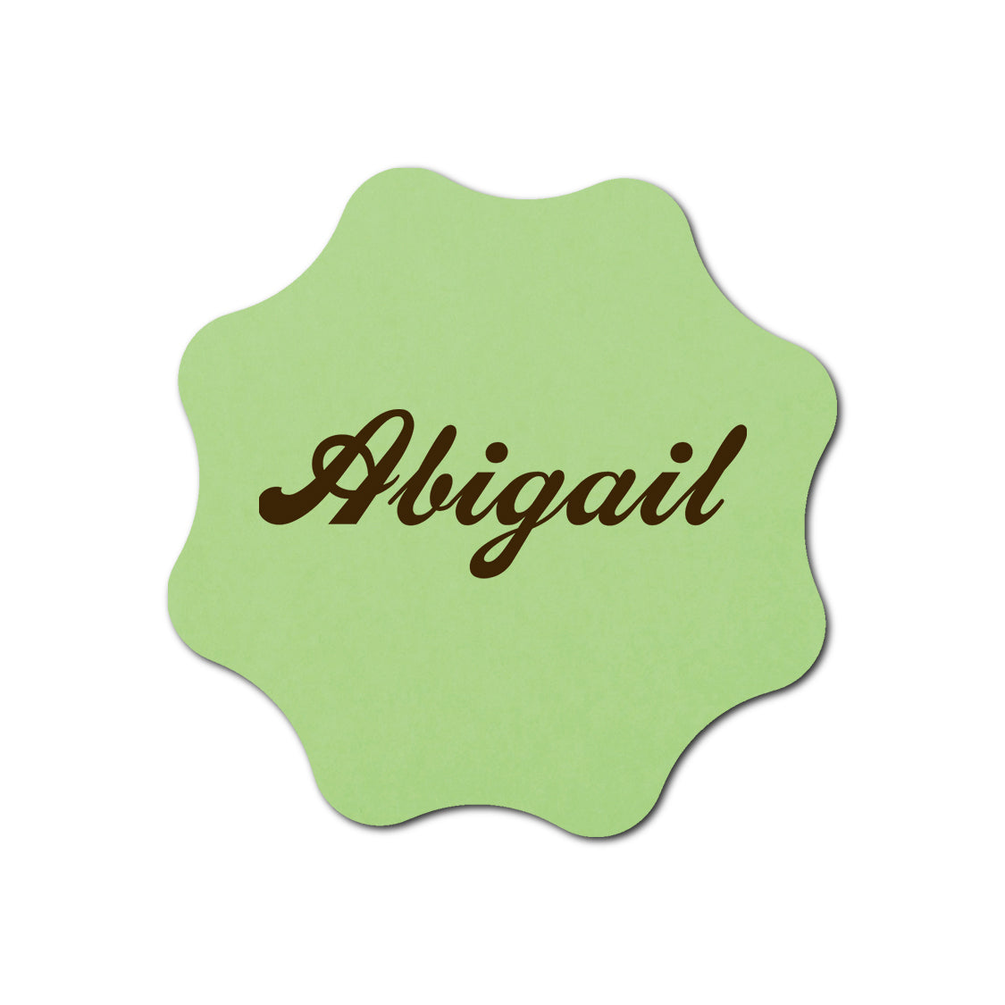 Individually Personalized Wedding Prints on Diecut Cardstock - Shape S101