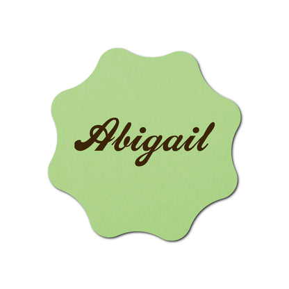Individually Personalized Wedding Prints on Diecut Cardstock - Shape S101