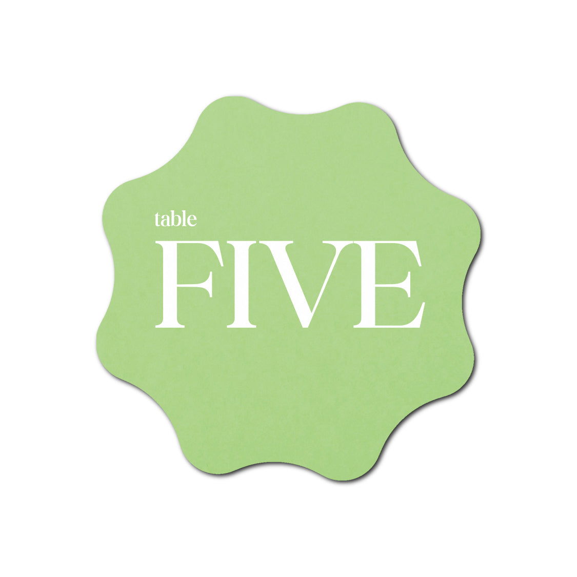 Individually Personalized Wedding Prints on Diecut Cardstock - Shape S101