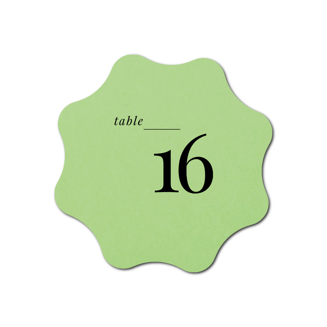 Individually Personalized Wedding Prints on Diecut Cardstock - Shape S101