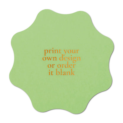 Custom Wedding Prints on Diecut Shaped Cardstock | Shape S101