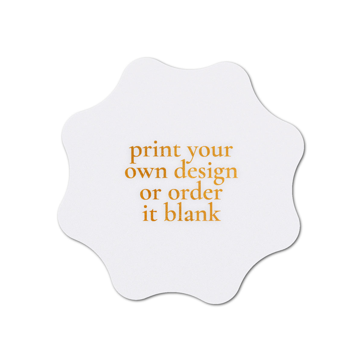 Custom Wedding Prints on Diecut Shaped Cardstock | Shape S101