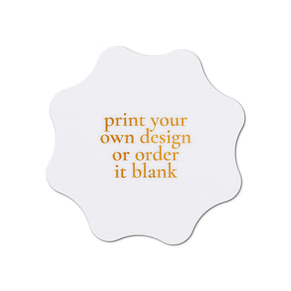 Custom Wedding Prints on Diecut Shaped Cardstock | Shape S101