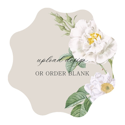Custom Wedding Prints on Diecut Shaped Cardstock | Shape S101