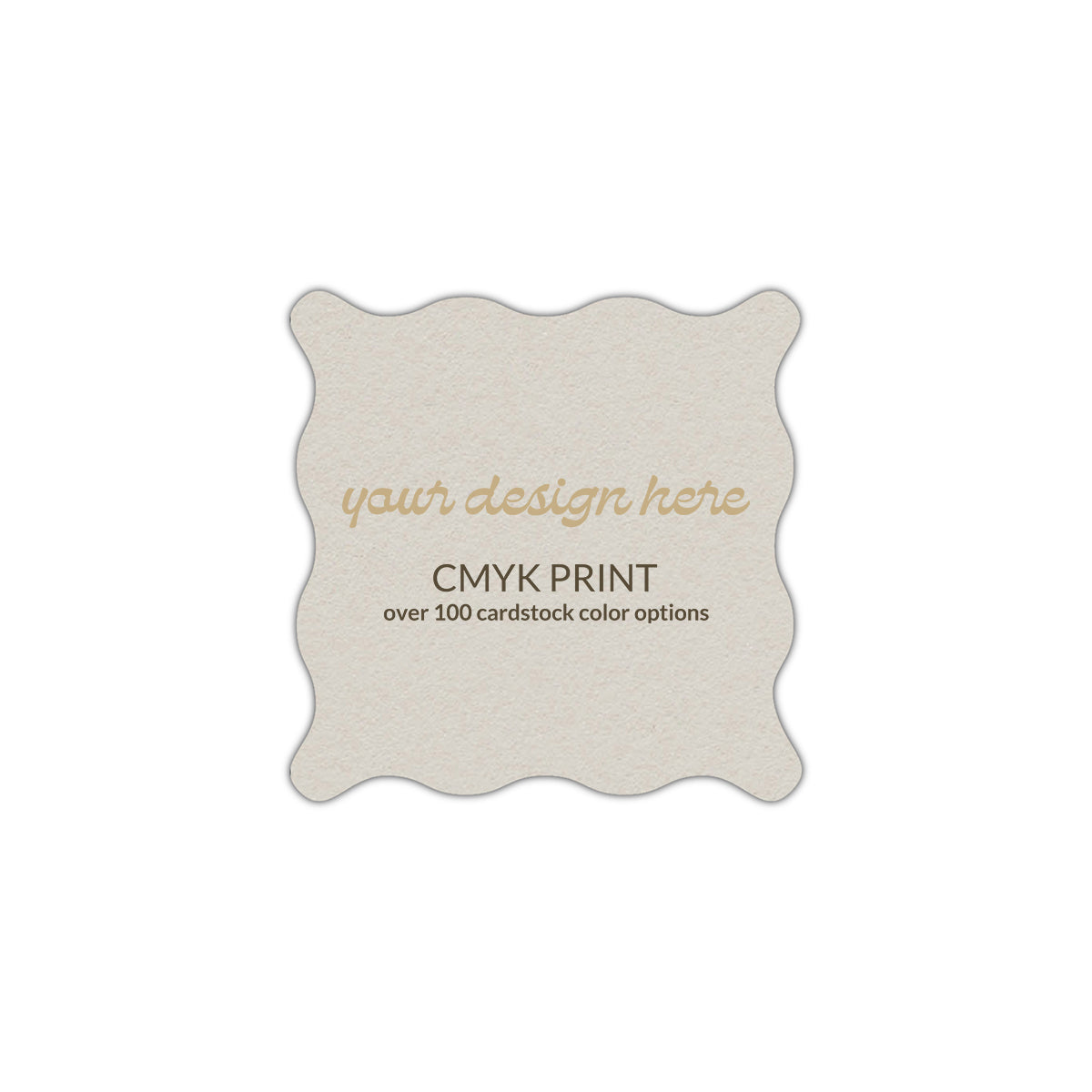 Shape S102 Diecut Card | CMYK Print | 5" x 5"