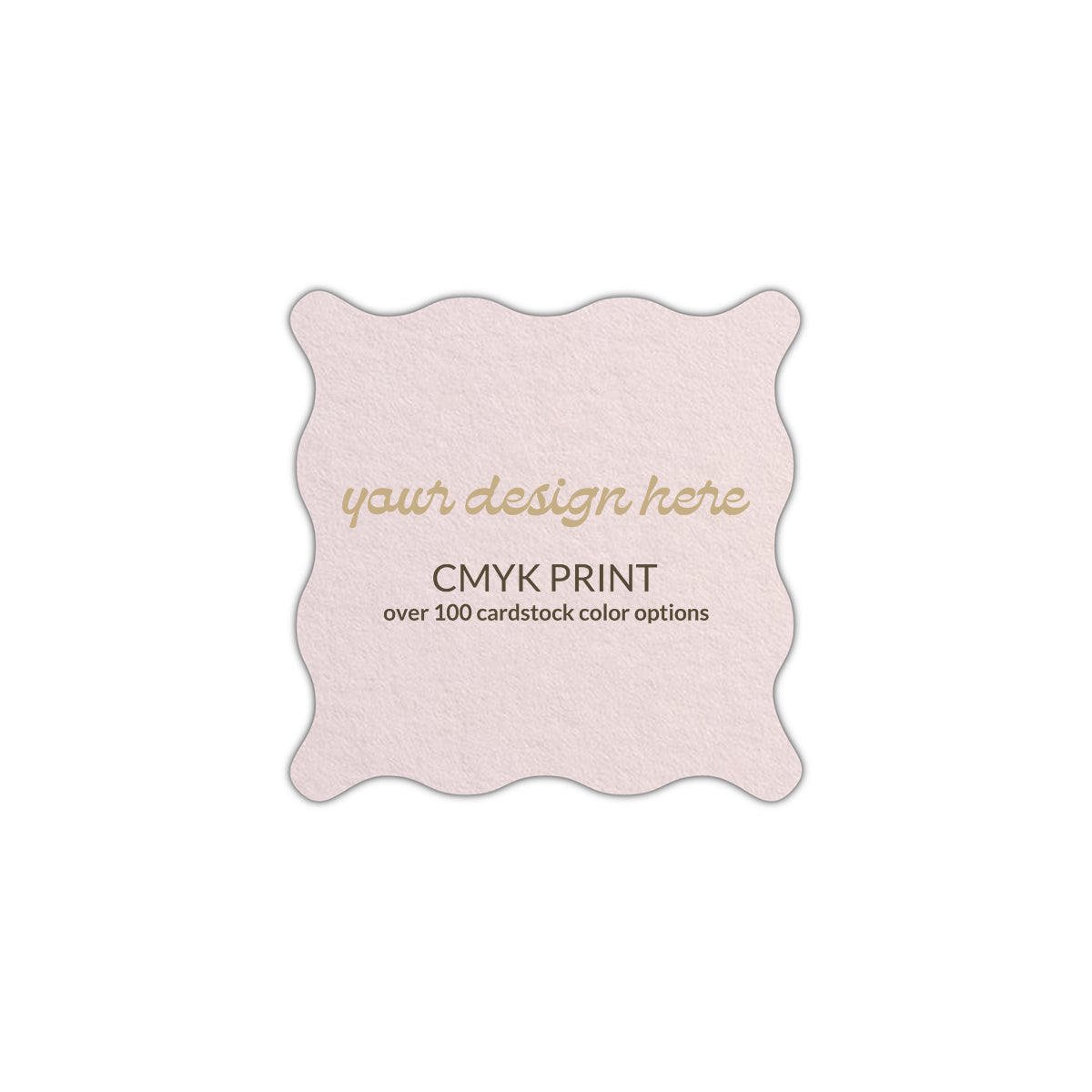 Shape S102 Diecut Card | CMYK Print | 3.5" x 3.5"