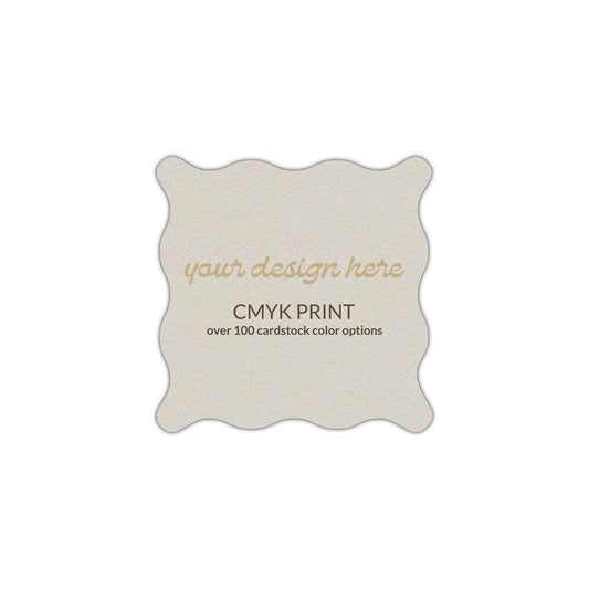 Shape S102 Diecut Card | CMYK Print | 2.5" x 2.5"