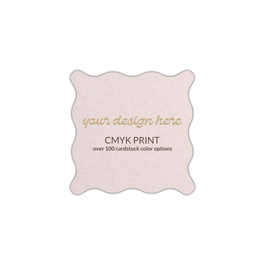 Shape S102 Diecut Card | CMYK Print | 3.5" x 3.5"