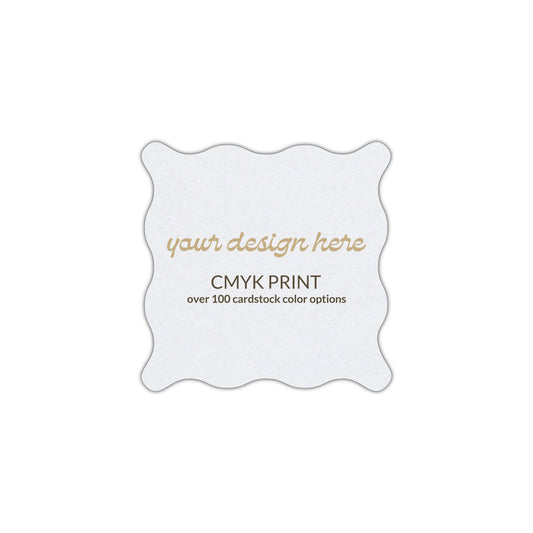 Shape S102 Diecut Card | CMYK Print | 2.75" x 2.75"