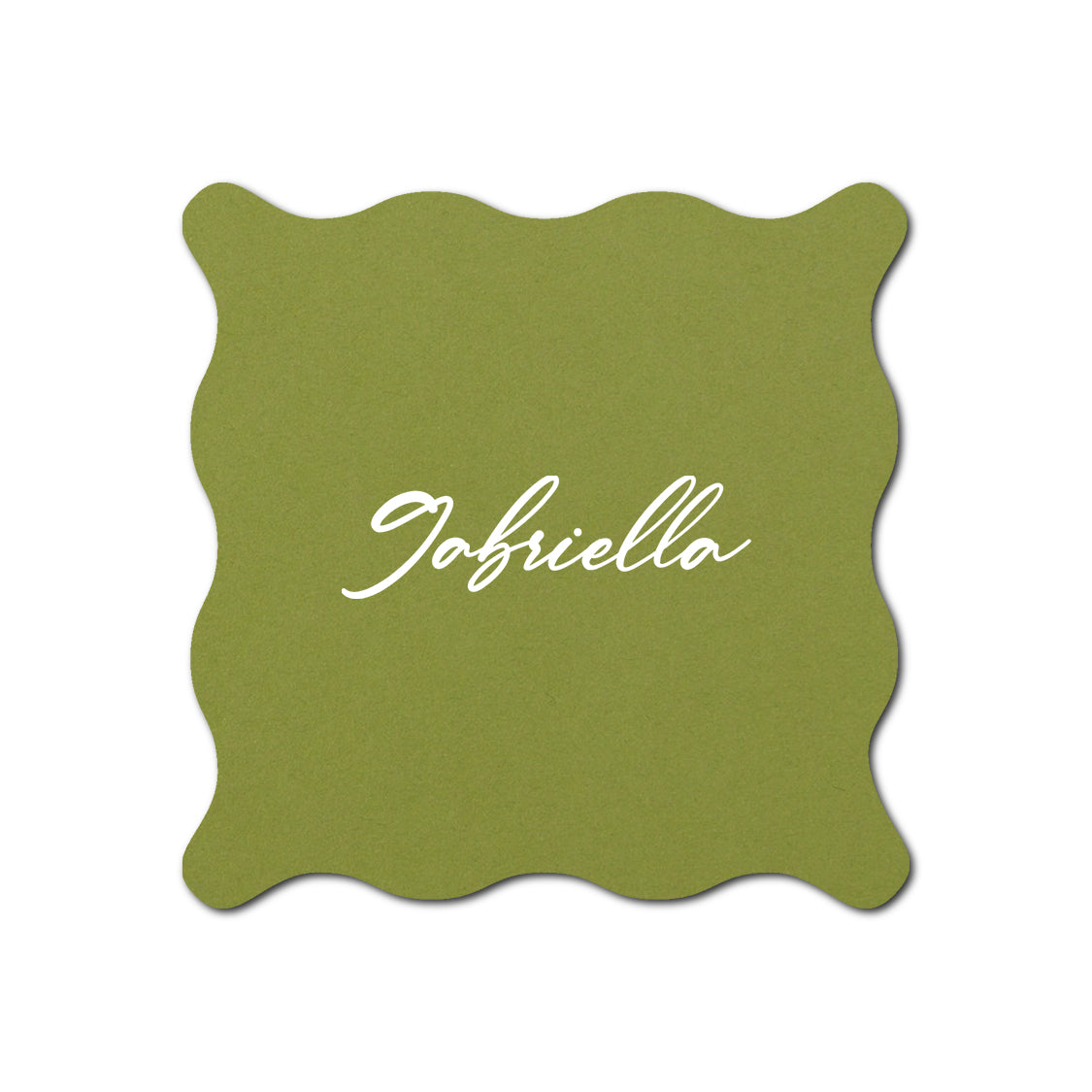 Individually Personalized Wedding Prints on Diecut Cardstock - Shape S102