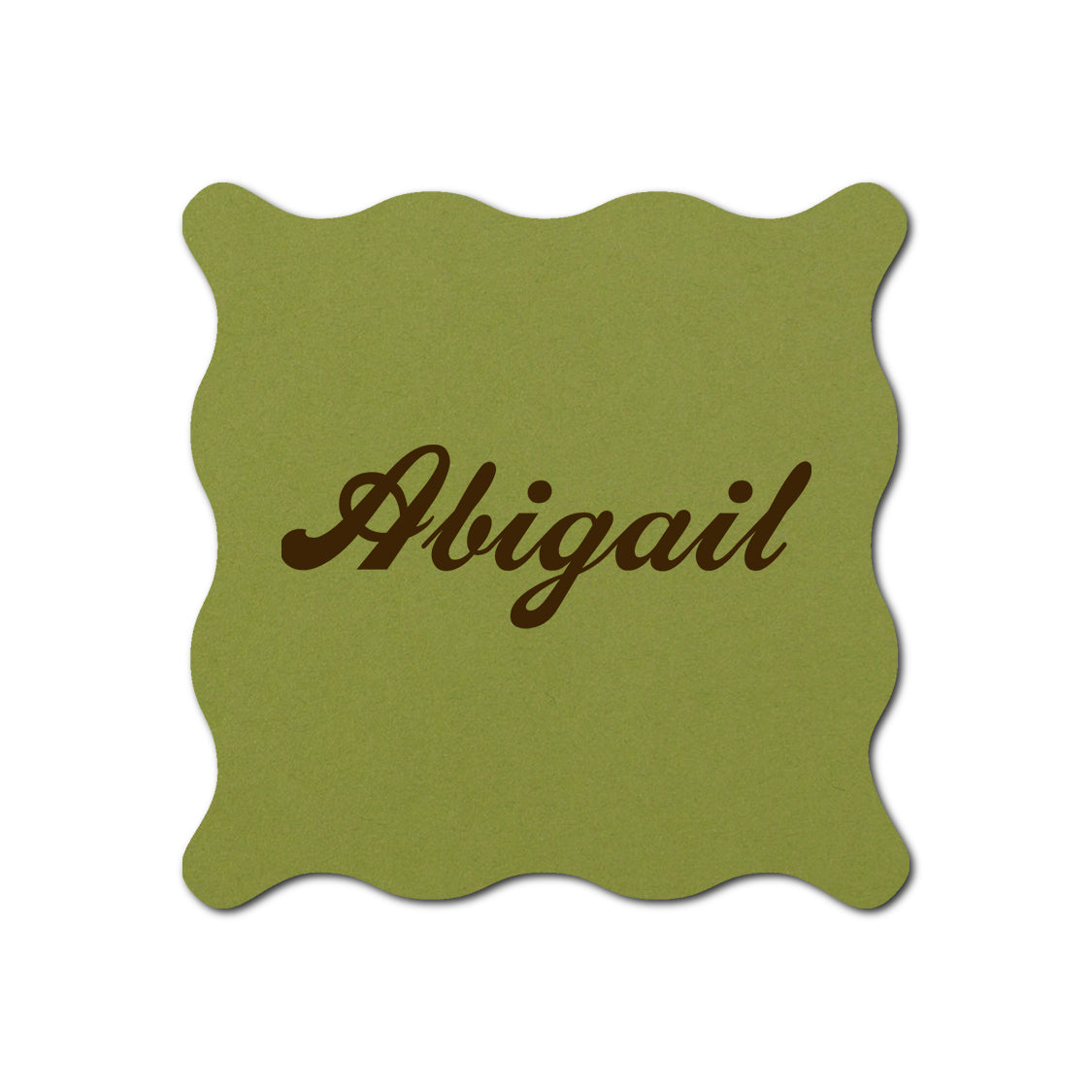 Individually Personalized Wedding Prints on Diecut Cardstock - Shape S102