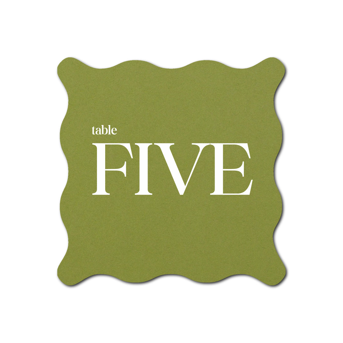 Individually Personalized Wedding Prints on Diecut Cardstock - Shape S102