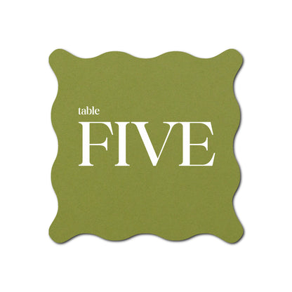Individually Personalized Wedding Prints on Diecut Cardstock - Shape S102
