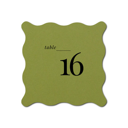 Individually Personalized Wedding Prints on Diecut Cardstock - Shape S102
