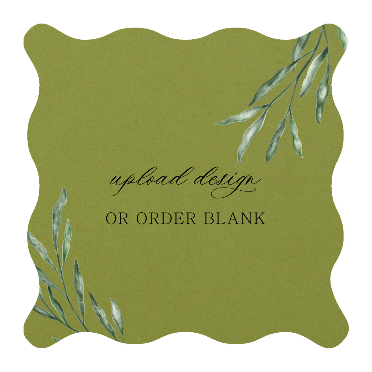 Custom Wedding Prints on Diecut Shaped Cardstock | Shape S102