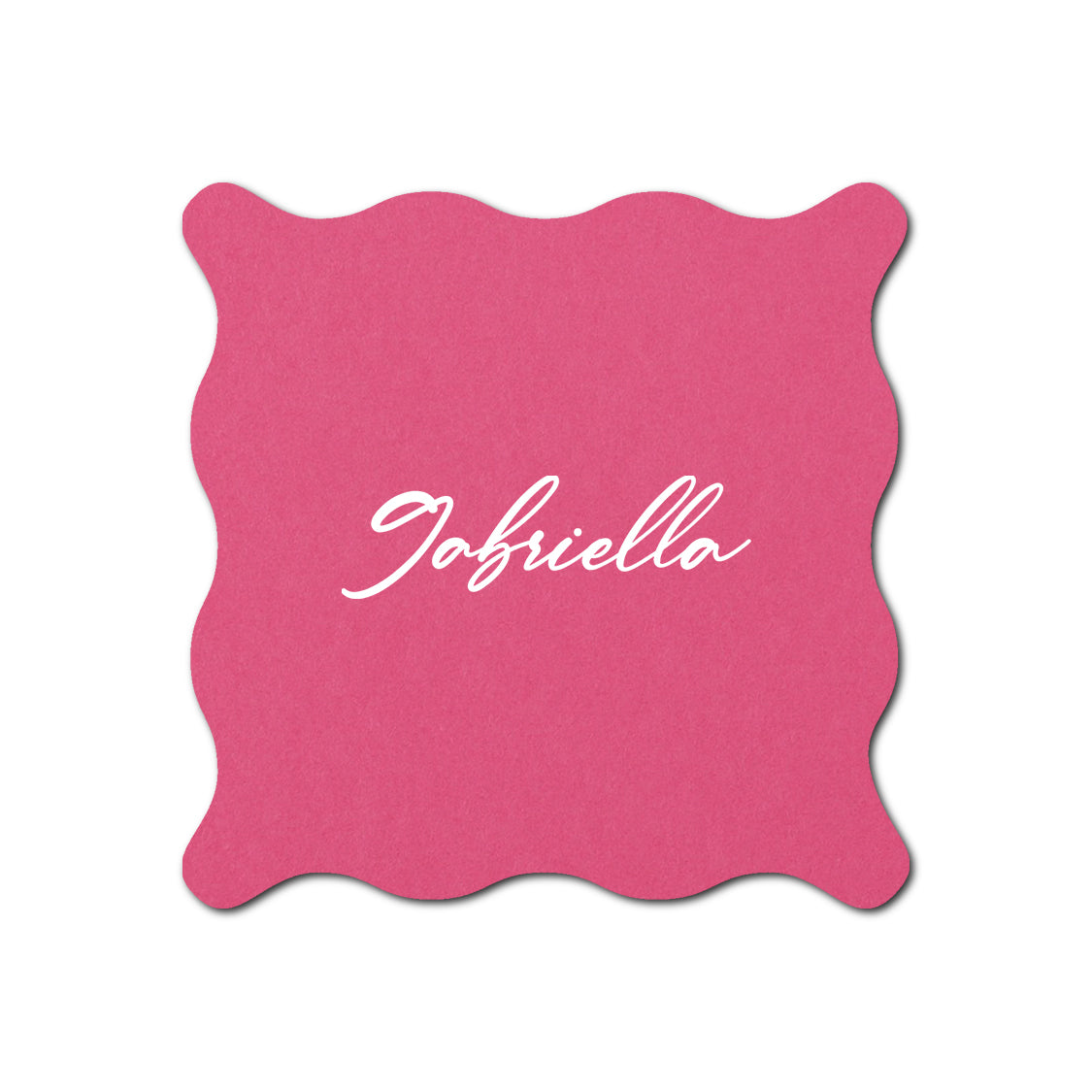 Individually Personalized Wedding Prints on Diecut Cardstock - Shape S102