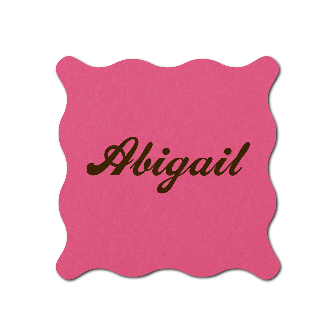 Individually Personalized Wedding Prints on Diecut Cardstock - Shape S102