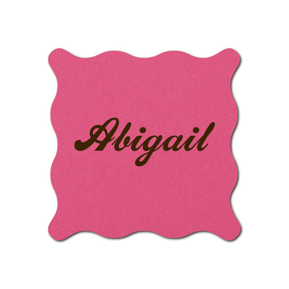 Individually Personalized Wedding Prints on Diecut Cardstock - Shape S102
