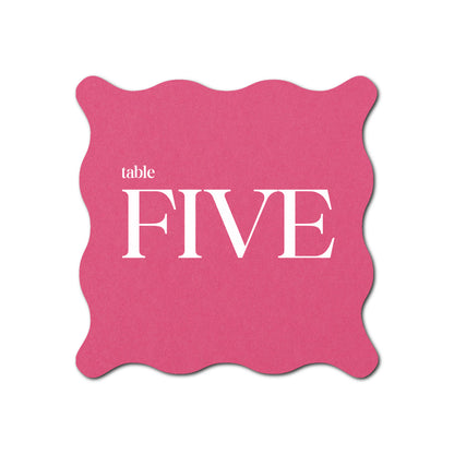 Individually Personalized Wedding Prints on Diecut Cardstock - Shape S102
