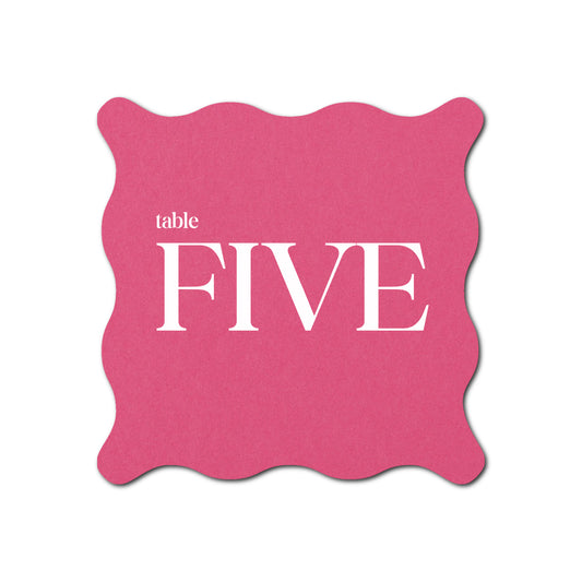 Individually Personalized Wedding Prints on Diecut Cardstock - Shape S102