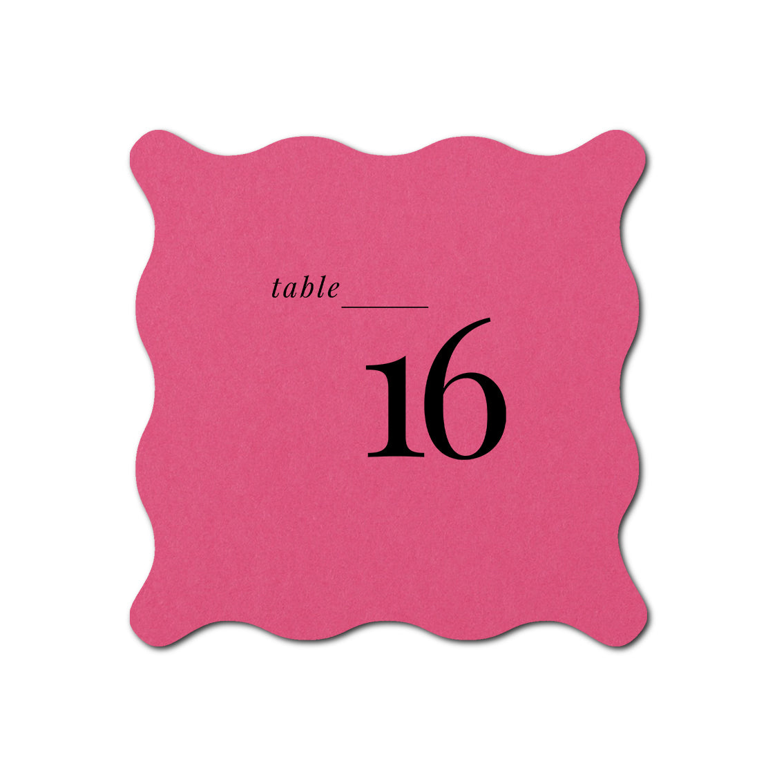 Individually Personalized Wedding Prints on Diecut Cardstock - Shape S102