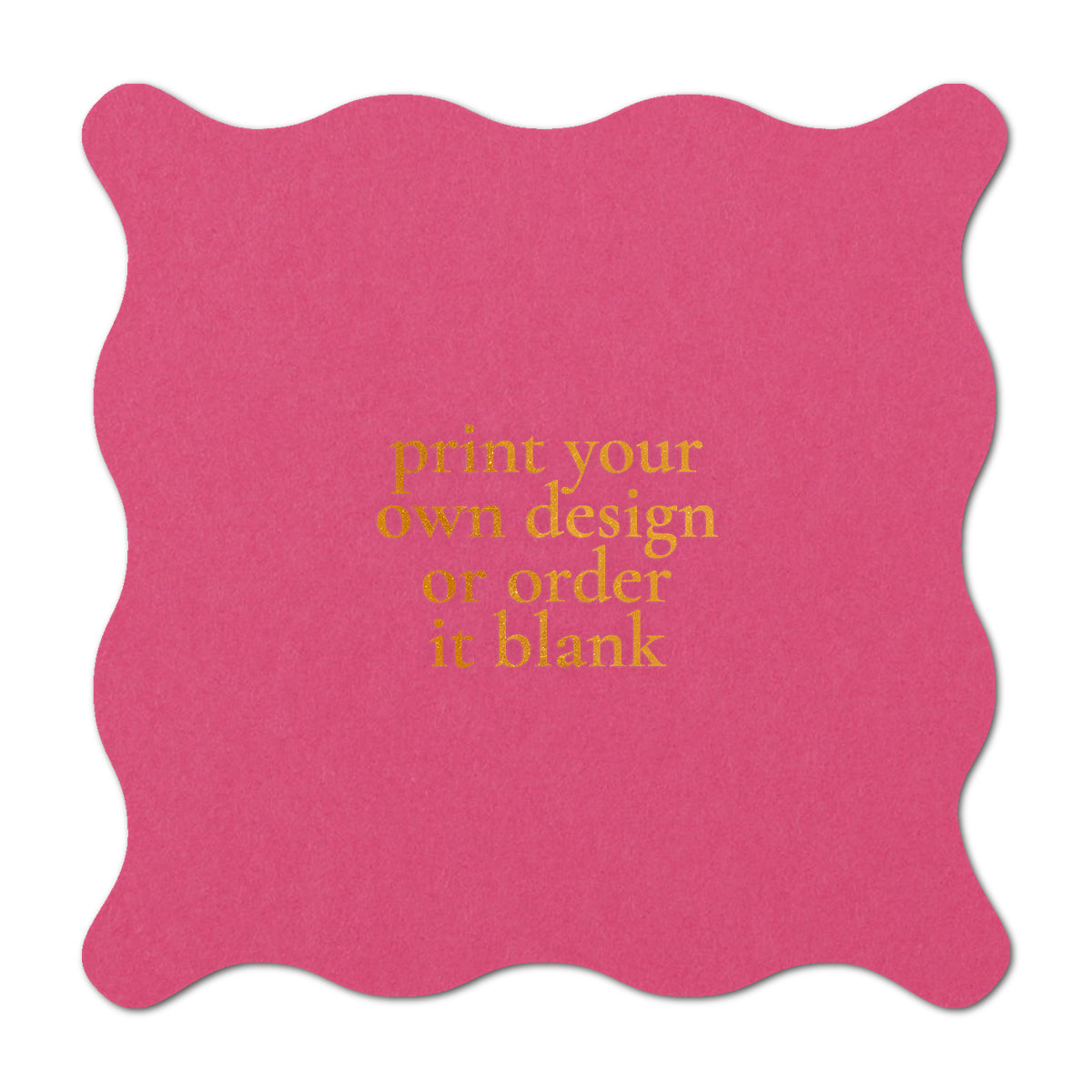 Custom Wedding Prints on Diecut Shaped Cardstock | Shape S102