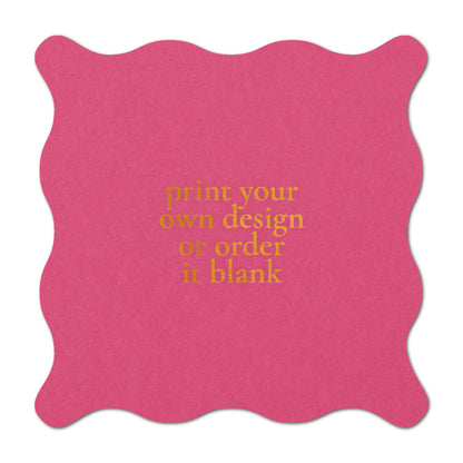 Custom Wedding Prints on Diecut Shaped Cardstock | Shape S102