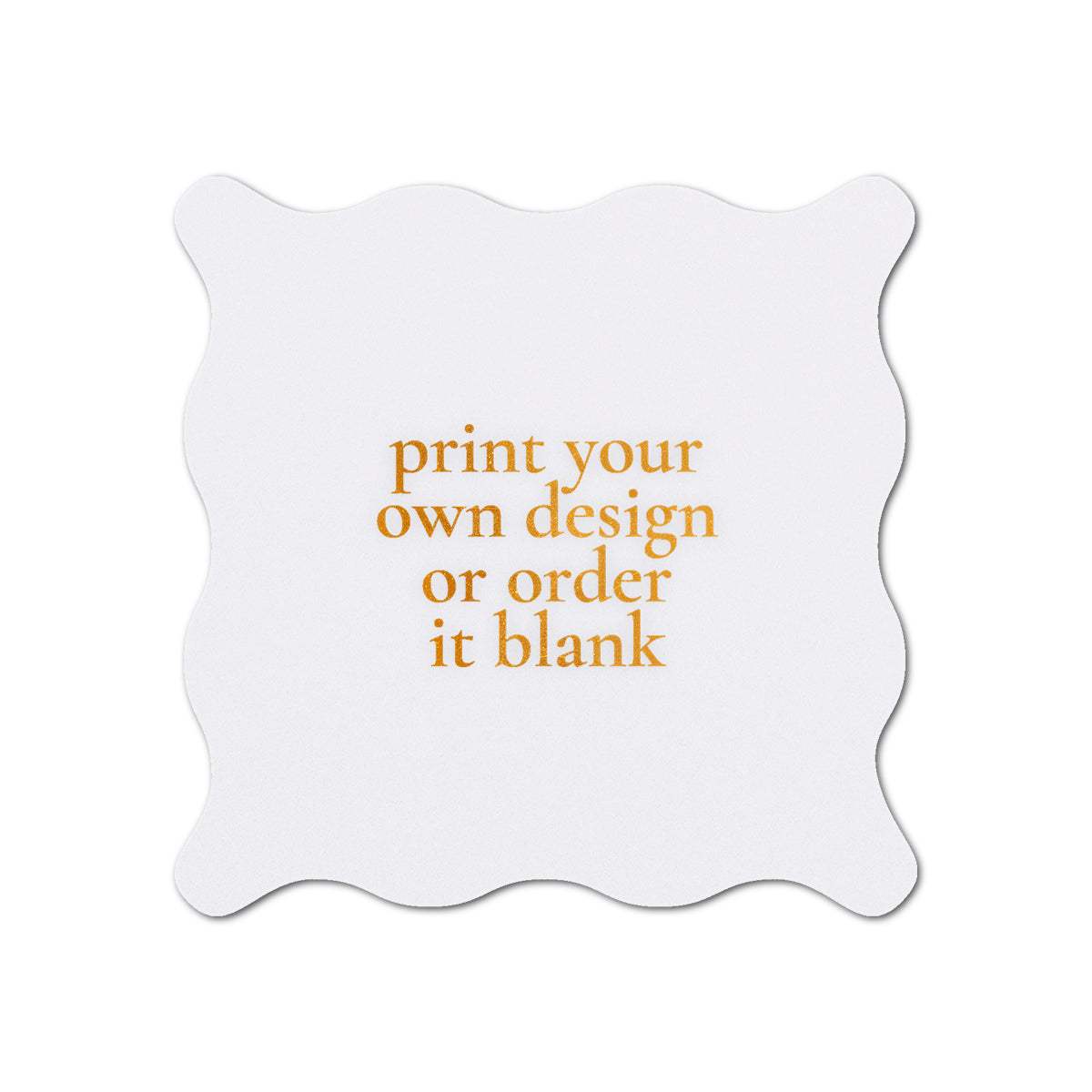 Custom Wedding Prints on Diecut Shaped Cardstock | Shape S102