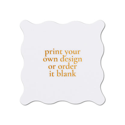 Custom Wedding Prints on Diecut Shaped Cardstock | Shape S102