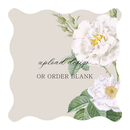 Custom Wedding Prints on Diecut Shaped Cardstock | Shape S102